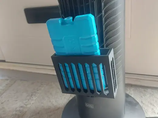 Tower Fan Ice Pack Holder / Cooling Bracket