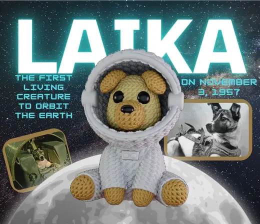 Crochet Laika – The First Dog in Space