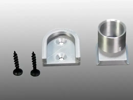 Holder for clothes or curtain rod 20mm