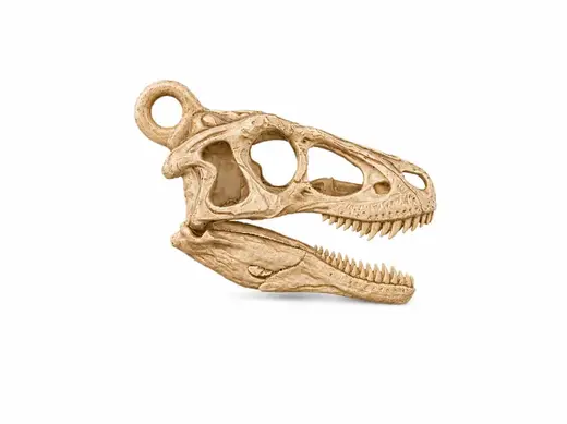 Velociraptor Skull | Fossil Keychain