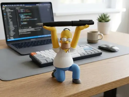 Homer Simpson Kneeling Pen Holder – AMS