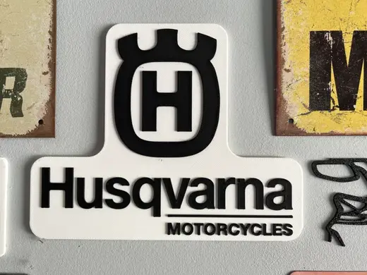 Husqvarna Motorcycles Logo Wall Art