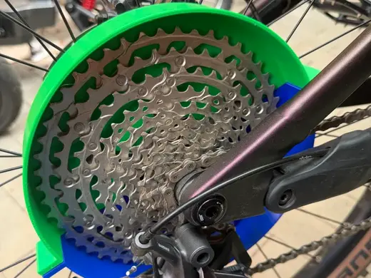 Fahrrad Kassette Wachs und Öl Hilfe