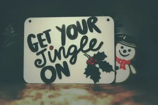 Get your Jingle on, Christmas door decoration