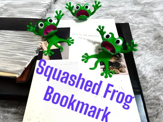 Squashed Frog Bookmark