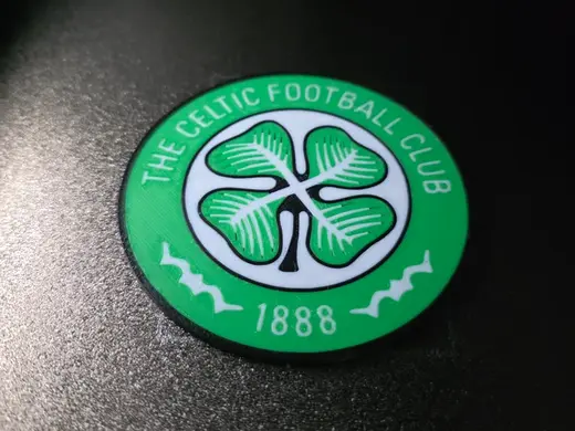 Celtic FC Green and White Coaster