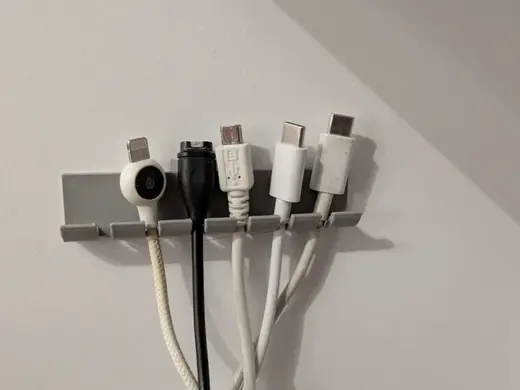 Wall-Mounted Cable Organizer & Management Rack