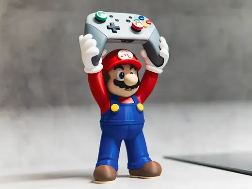 NO AMS Super Mario Controller Stand - Switch Pro