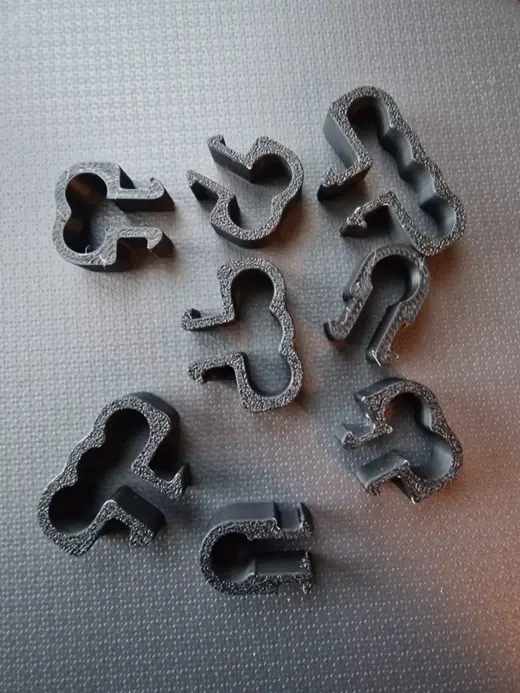 Cabel clips for simrig / aluminium profile