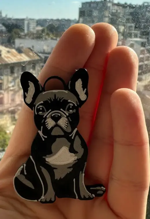French Bulldog Keychain