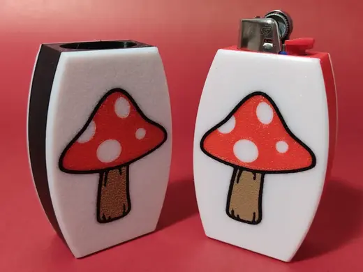 Mushroom Modular Bic Lighter Sleeve