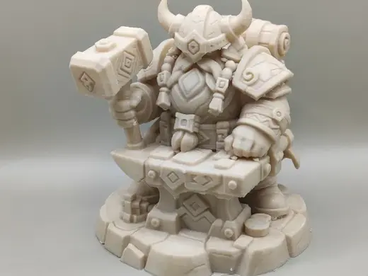 Viking Dwarf Blacksmith figurine