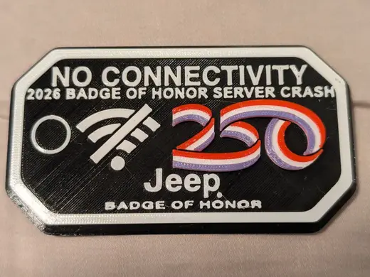 Customized Jeep Badges of Honor