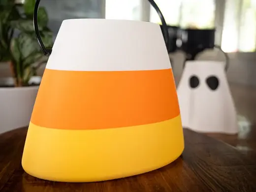 Candy Corn Trick or Treat Bucket for Halloween
