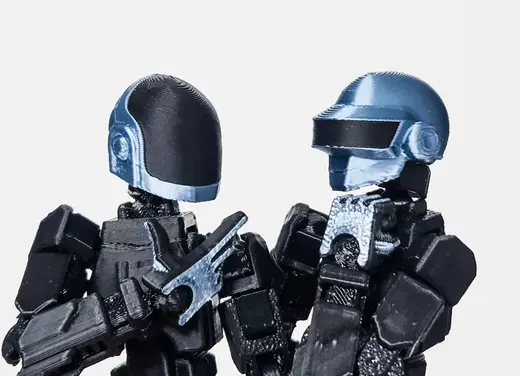 Dummy 13 Daft punk helmet and gloves