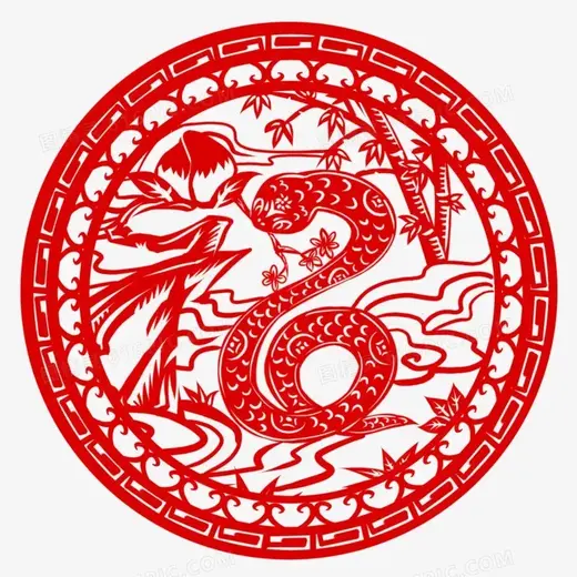 福蛇窗花