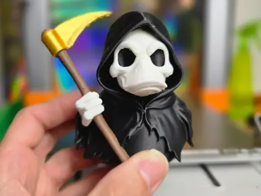 Grim Reaper Rubber Duck Halloween Ducky Toy Horror