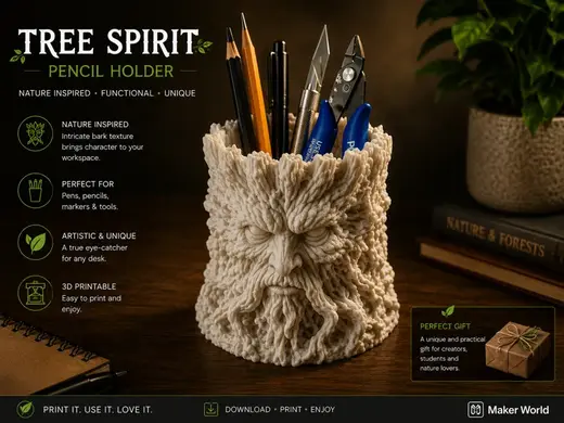 Tree Spirit Pencil Holder