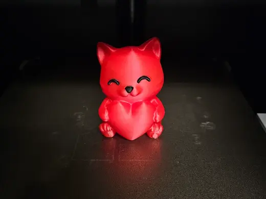 Cute Valentine's Cat with Heart