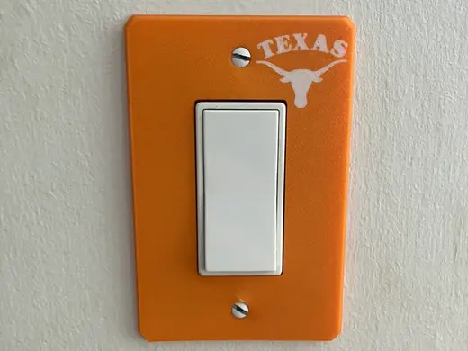 University of Texas Light Switch Cover (BOTH)