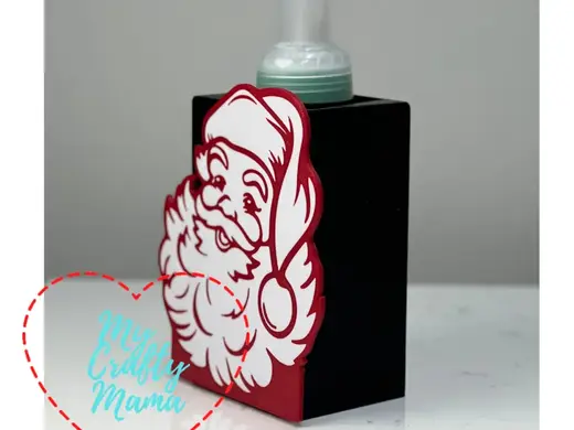 Cute Santa clip on Soap Cover - Pencil Cup
