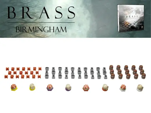 Brass: Birmingham/ Lancashire resource tokens