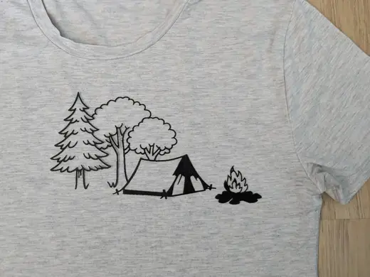 Shirt Print - Camping in the Woods
