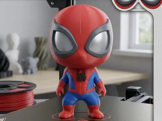 Chibi Spider Man - Fan Art Figurine