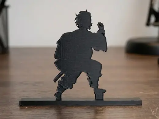 Tanjiro Kamado 3D print Silhouette 86