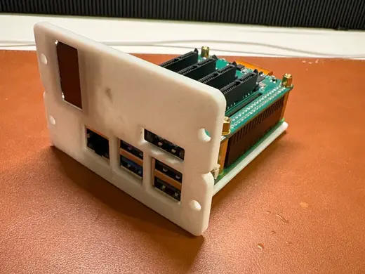Pi5+RadxaHAT+OLED for 2U 7 SBC Holder for 10" Rack