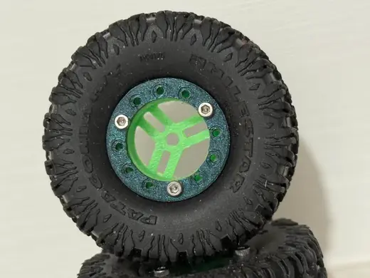 Scx30 bead lock wheels 3 spoke