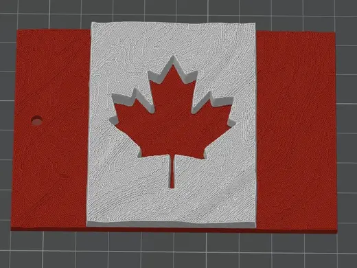 canada's flag keychain NO AMS