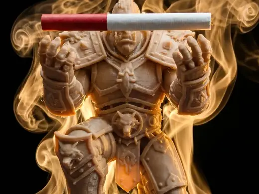 魔兽世界 萨尔 香烟架/递烟模型