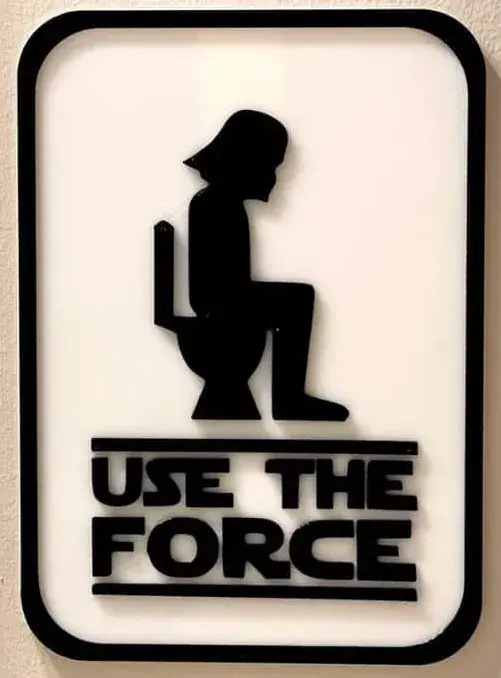 funny bathroom sign