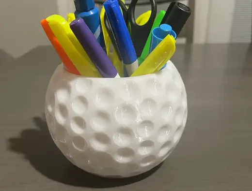 Golf Ball Pen Holder / Desk Organizer