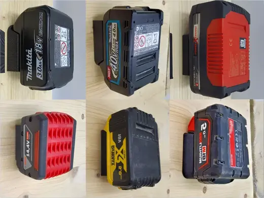 Akkuhalter Bosch Makita Dewalt Milwaukee Einhell