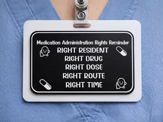 Medication Administration Rights Badge Buddy