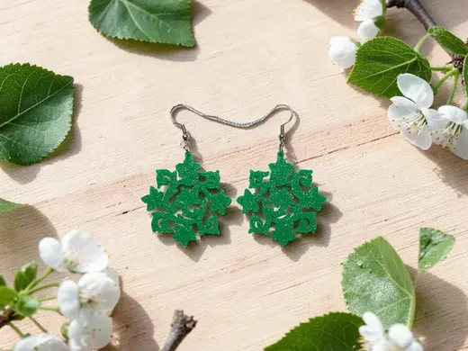 Elven wreath earrings