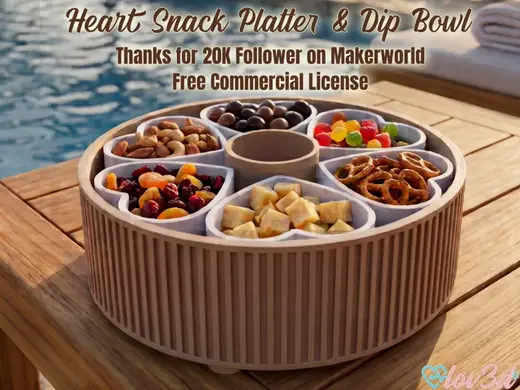 Heart Snack Dip Bowl