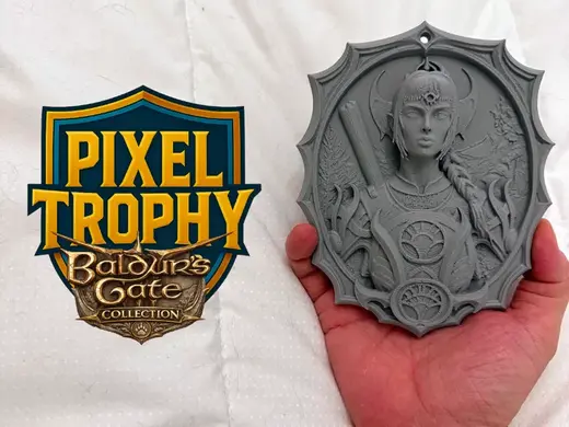Pixel Trophy - Shadowheart (Baldur's Gate 3)