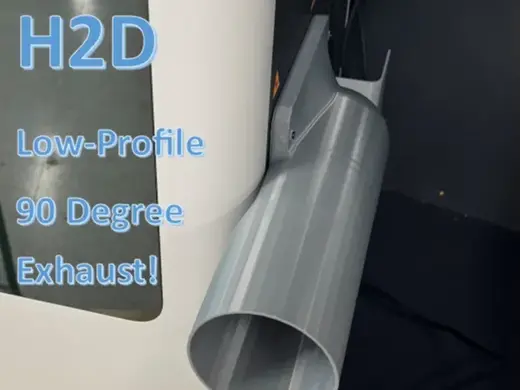 H2D Low Profile 90 Degree Exhaust