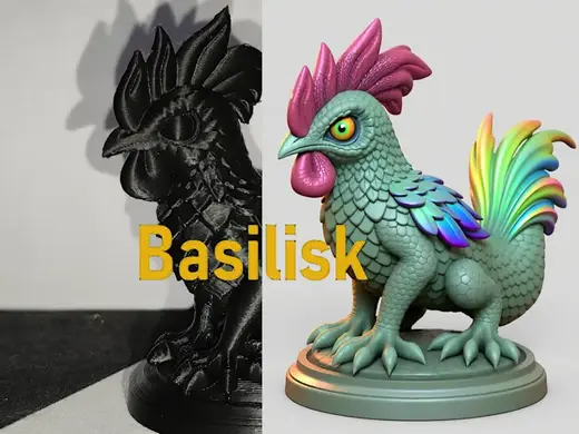 Basilisk - attributes of a chicken and a lizard