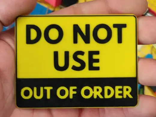 Out of order