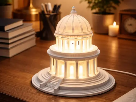 Pantheon Mini - Classic Architectural Desktop Lamp