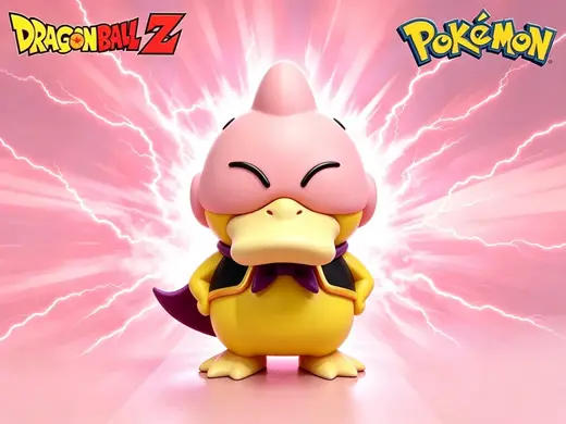 全分件可达鸭cos魔人布欧,布欧鸭,psyduck-buu