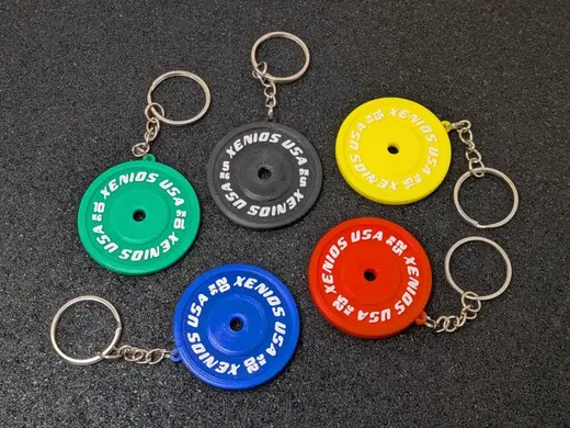 Xenios USA Calibrated Plates | Xenios USA Keychain