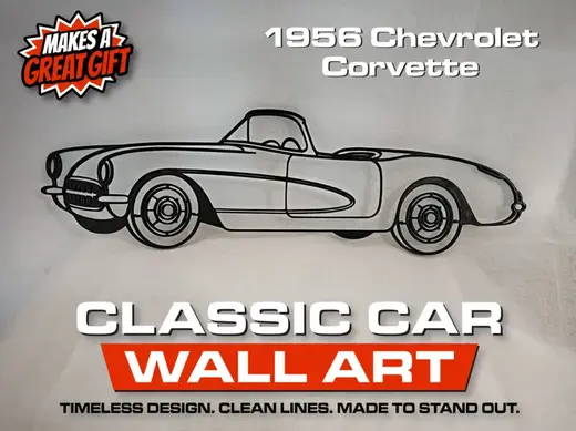1956 Corvette Classic Car Wall Art
