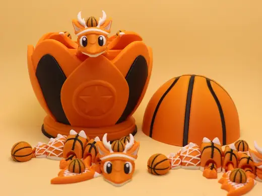 Flexi Basketball Dragon Fidget Toy