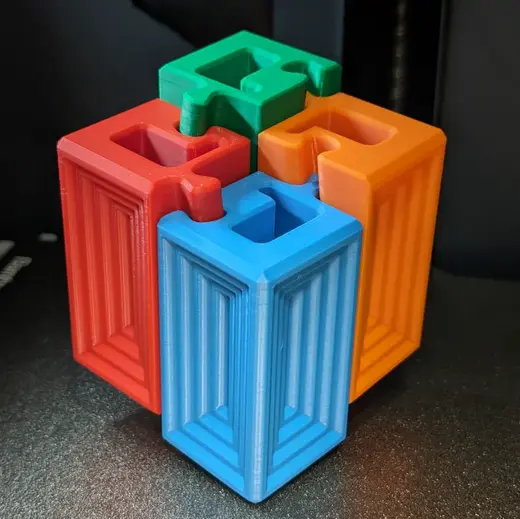Reverse Loft Puzzle (Wooden Bandsaw Inspired)