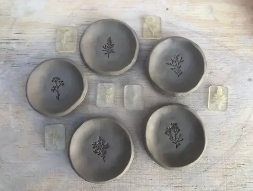 Polymer/Ceramic Clay Flor Stamps